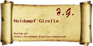 Holdampf Gizella névjegykártya