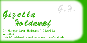 gizella holdampf business card